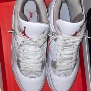 worn 1 once jordan 4 white oreos